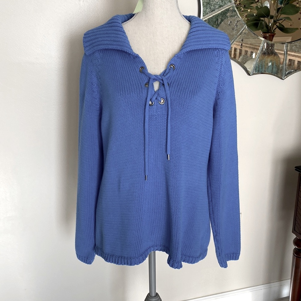 Chico’s size 3 lace up sweater